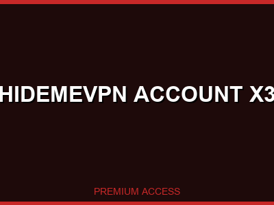 HideMeVPN Account x3